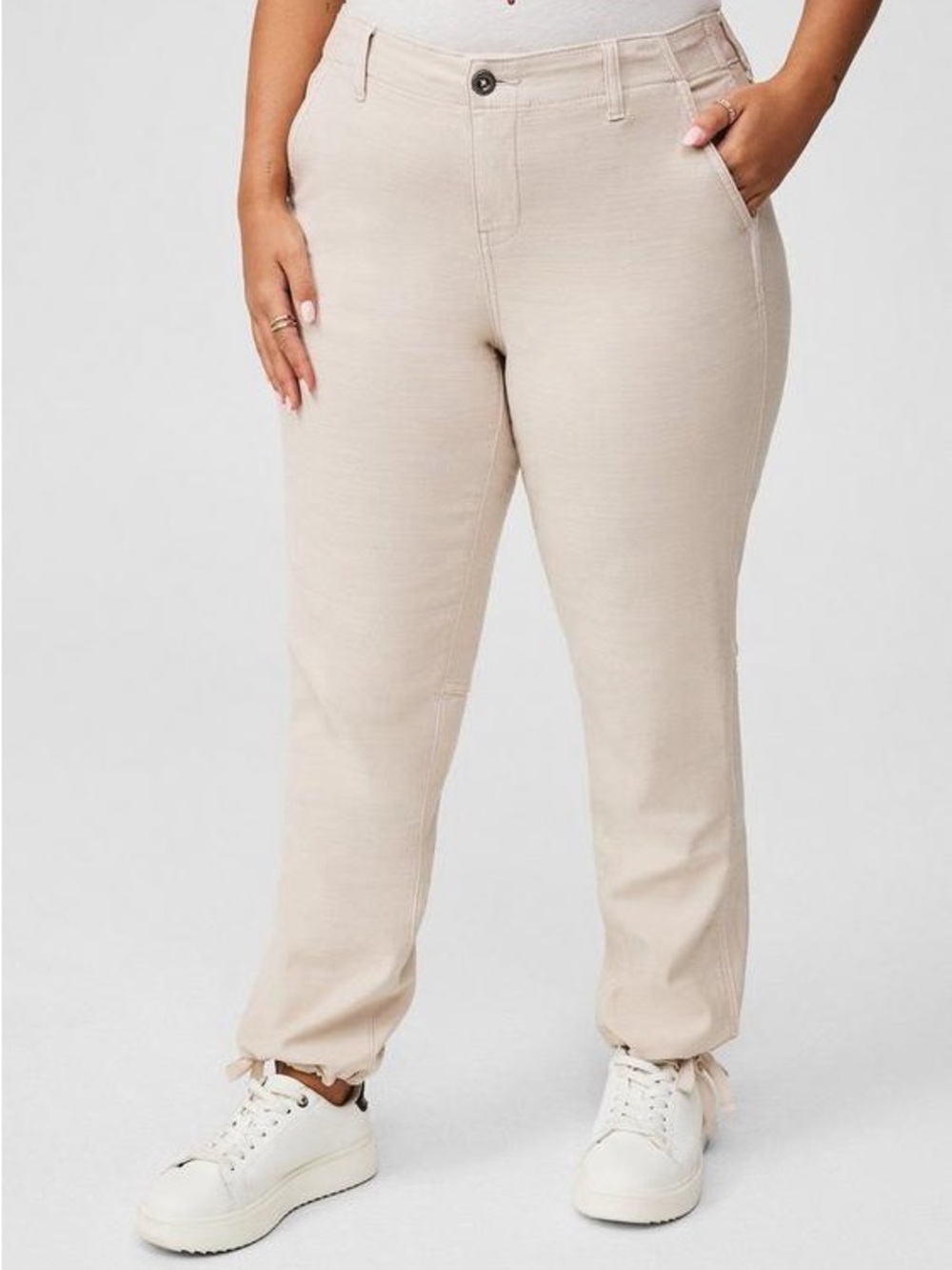High Rise Utility Twill Jogger